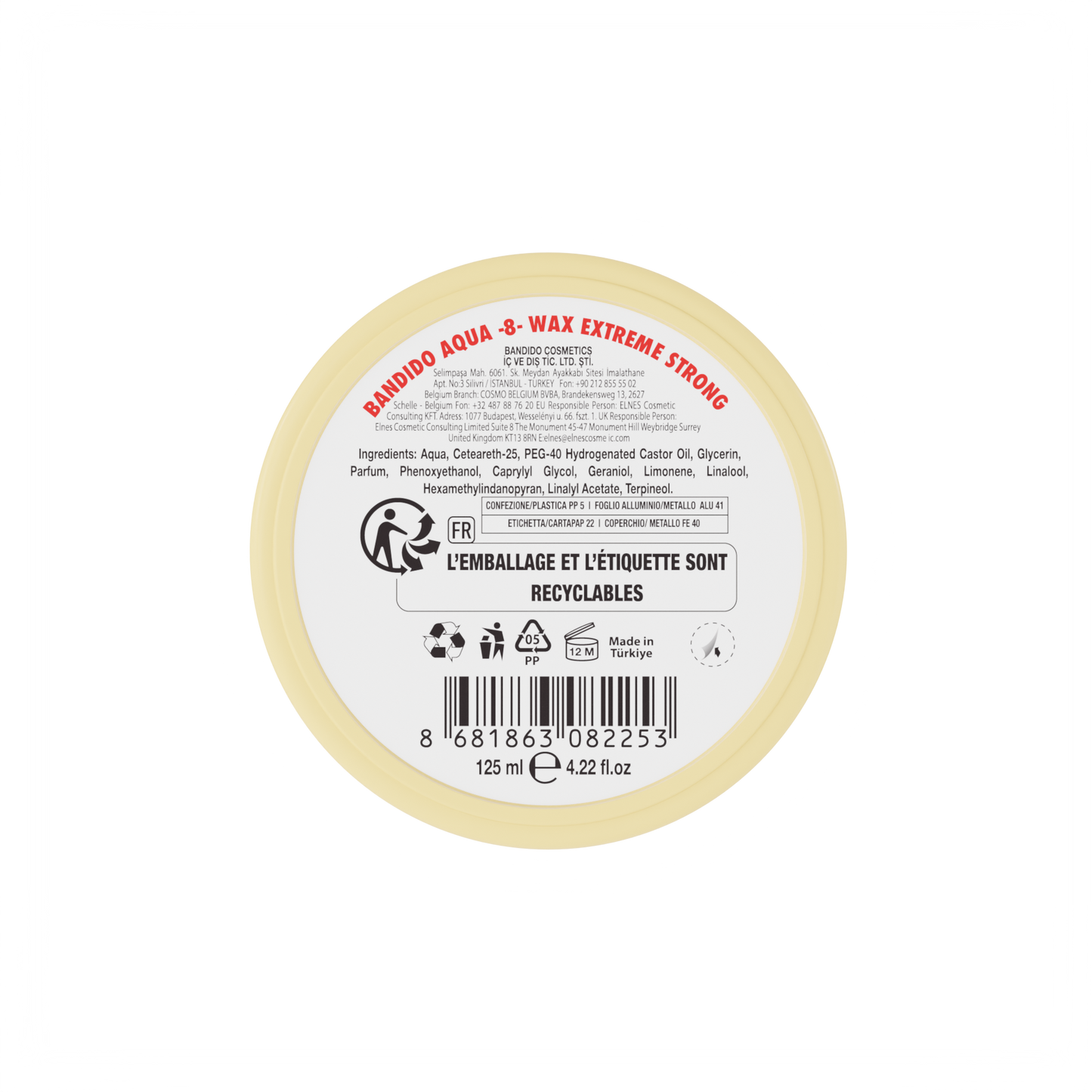 AQUA WAX 8 ZWART 125ML